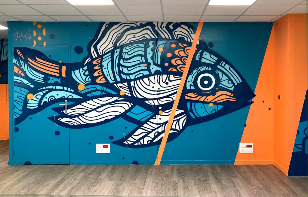 Ocean communication fresque open space moyoshi